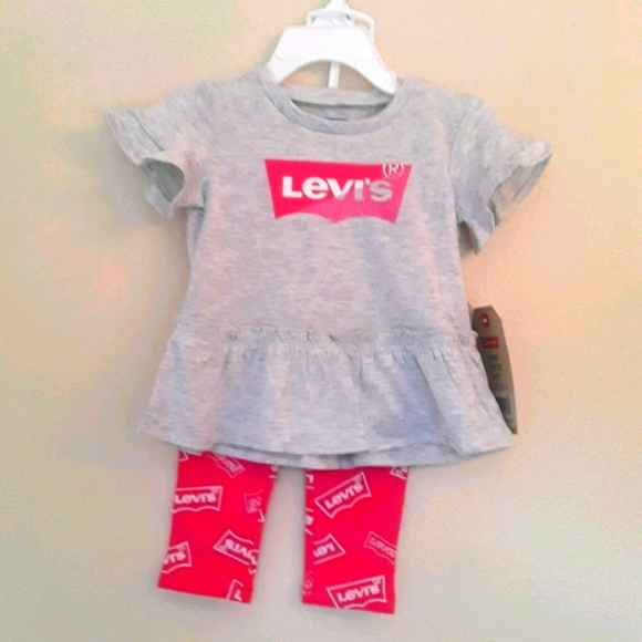 Levi's Girl Ruffle tunic top and legging s… - Picture 3 of 5